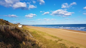 Vlak bij het strand