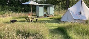 Glamping at The Homestead - Ensuite Bell Tent