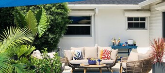 Private Heated Pool & Jacuzzi with Spacious Yard  **CLOSE TO BEACH & DOWNTOWN**