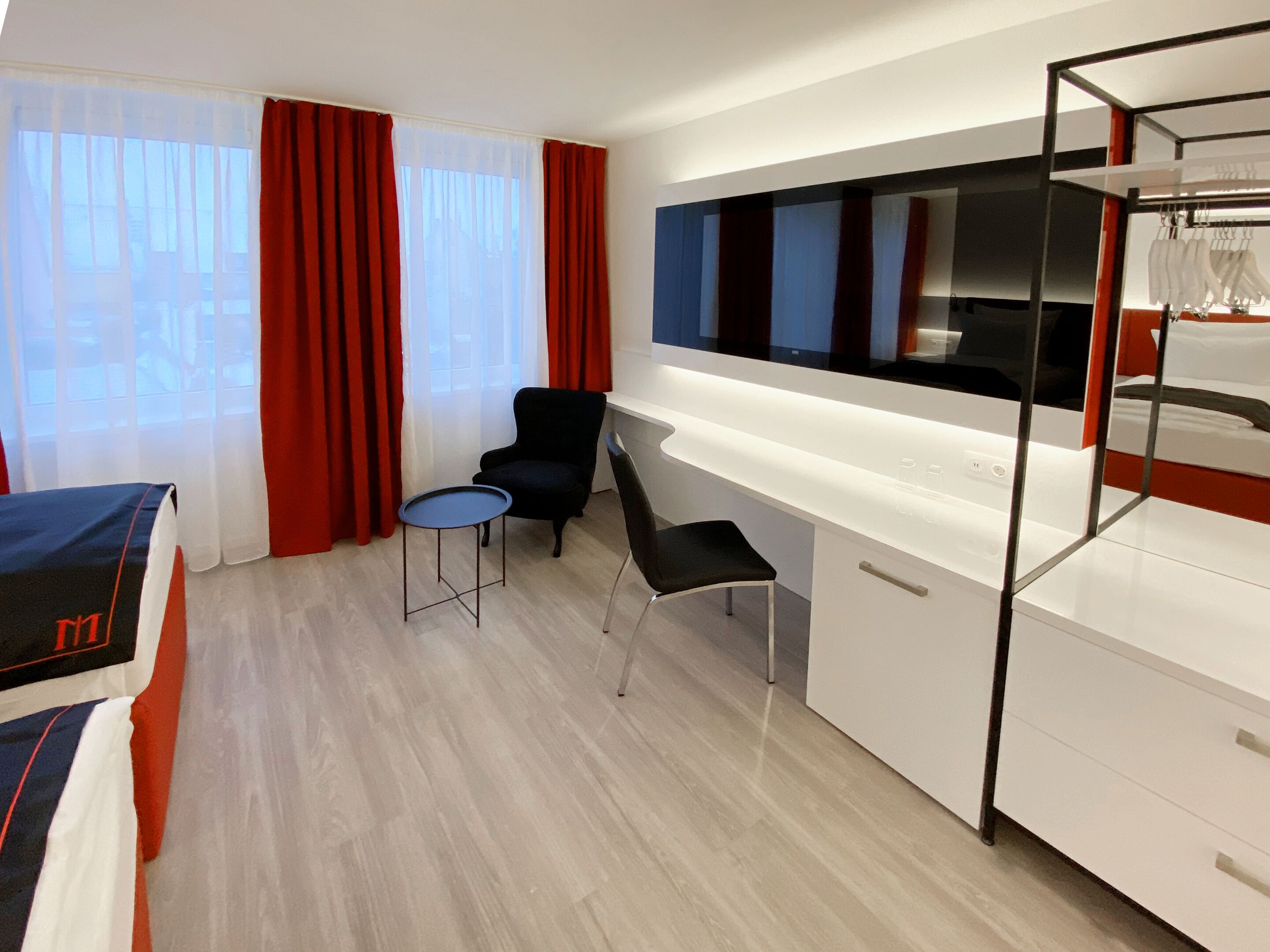 double room | living area | led tv, first-run films, pay films