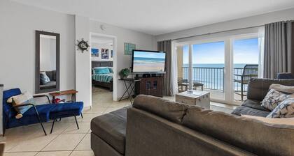 Direct Oceanfront View from Nearly Every Room! Great Getaway Near No-Drive Beach