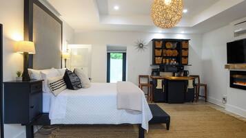 1 habitación, tabla de planchar con plancha, wifi y ropa de cama