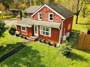 Exterior - The Louie II: Accord Farmhouse near Arrowood w/ Hot Tub & Large Yard (Accord)