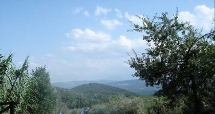 Farmhouse in the greenery of the Tuscany countryside with private pool and view