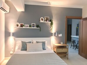 1 habitación, tabla de planchar con plancha, wifi y ropa de cama 