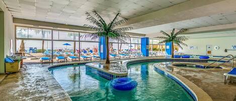 Indoor pool, a heated pool