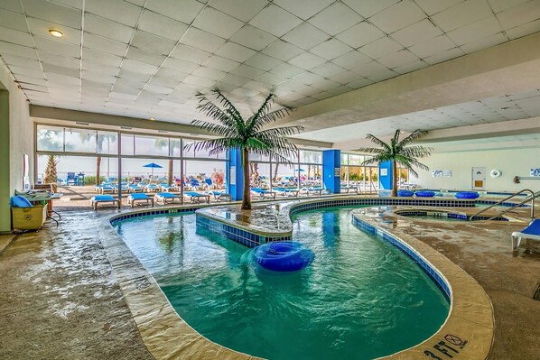 Indoor pool, a heated pool