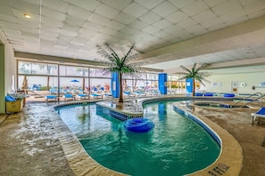 Indoor pool, a heated pool