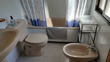 Towels, soap, toilet paper