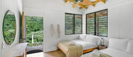 Premium bedding, individually furnished, laptop workspace, bed sheets