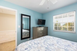 1 bedroom, iron/ironing board, travel crib, free WiFi