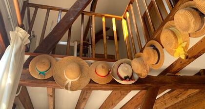 Cosy 17th-century "artist's studio" Logis, golf course, beaches, walled garden