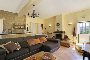 Televisión, chimenea y tenis de mesa