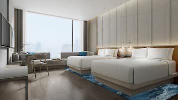 Premium bedding, down comforters, minibar, in-room safe