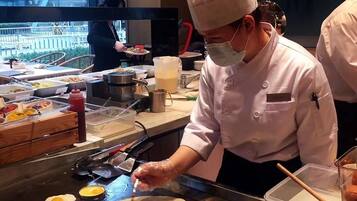 Daily buffet breakfast for a fee