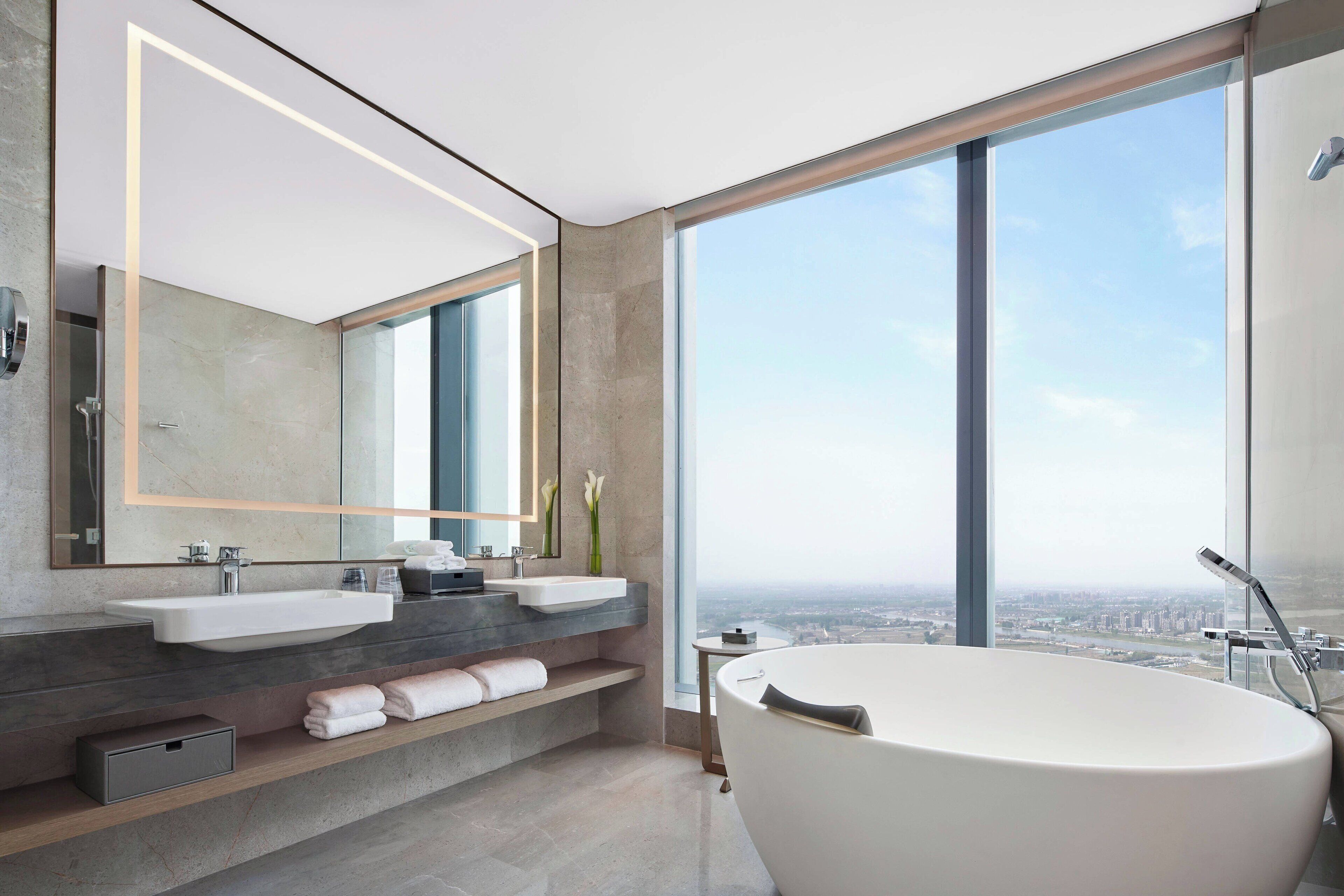 club suite, 1 bedroom | bathroom | separate bathtub and shower, free toiletries, hair dryer, bathrobes