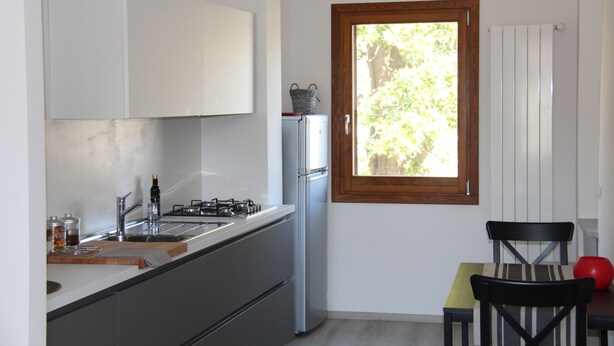 Apartment, Refrigerator | Interior - The Window on the Cathedral - Studio Apartment (Orvieto)