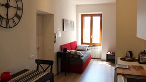 Apartment, Refrigerator | Living area - The Window on the Cathedral - Studio Apartment (Orvieto)