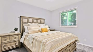 3 bedrooms, iron/ironing board, travel cot, WiFi