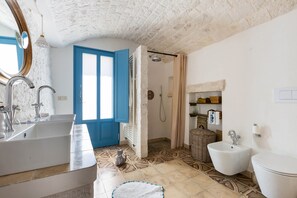 Shower, hair dryer