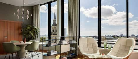 Presidential Suite (View) | Minibar, in-room safe, desk, laptop workspace