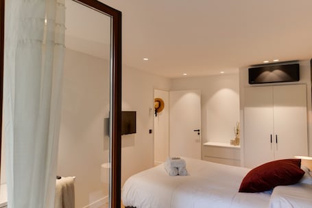 1 camera, ferro/asse da stiro, culla da viaggio, Wi-Fi. La Caravelle - Modern apartment 2 steps from downtown Annecy