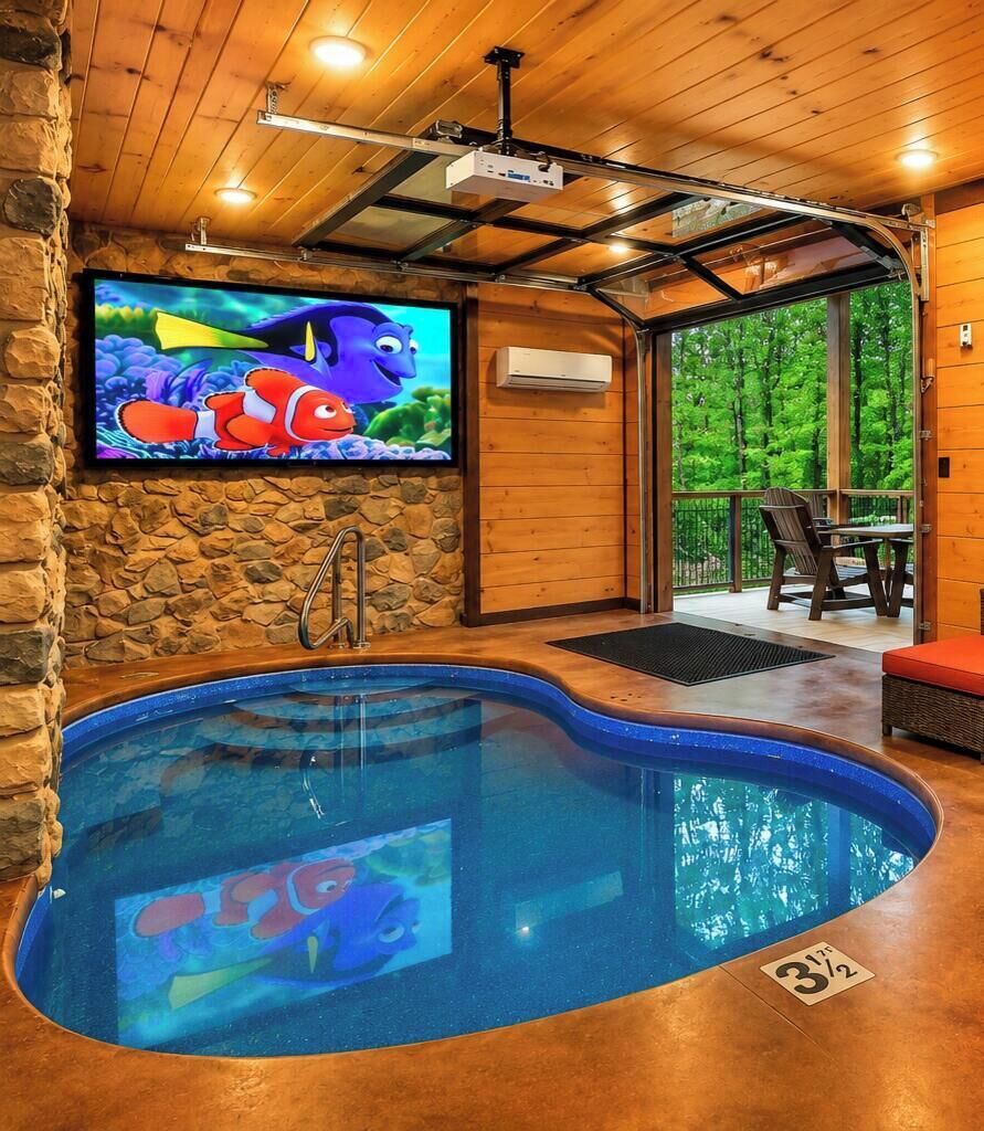 Indoor pool, a heated pool