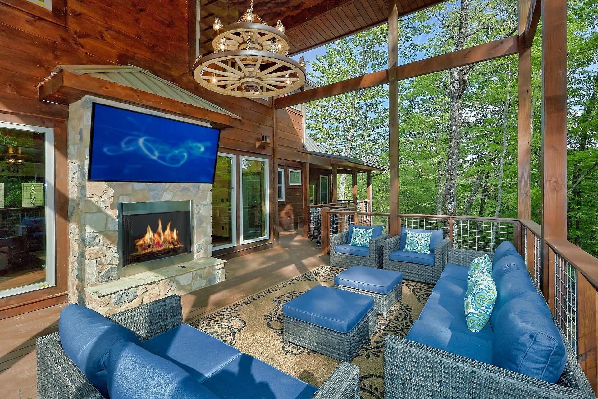 Incredible Cabin with Private Indoor Pool, Theater, Views and Outdoor Living