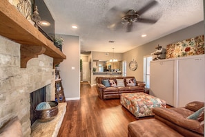 Living room - Fun on the Comal CW C104 2 Bedroom Condo by RedAwning (New Braunfels)