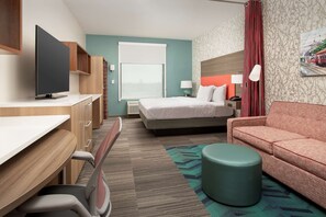 Schreibtisch, laptopgeeigneter Arbeitsplatz, Verdunkelungsvorhänge