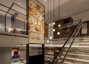 Loft, 1 cama de matrimonio grande (Canopy) | 1 dormitorio, ropa de cama hipoalergénica, minibar y caja fuerte