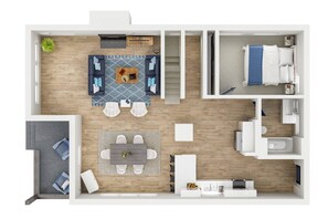 Floor plan - Spacious, pet-friendly home near downtown Spokane—sleeps 14. (Spokane)