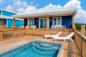 Una piscina riscaldata