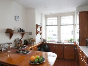 Fridge, microwave, oven, toaster