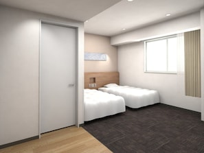 1 bedroom, desk, free WiFi, bed sheets