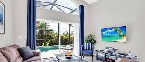 Smart TV, video games, DVD player, table football