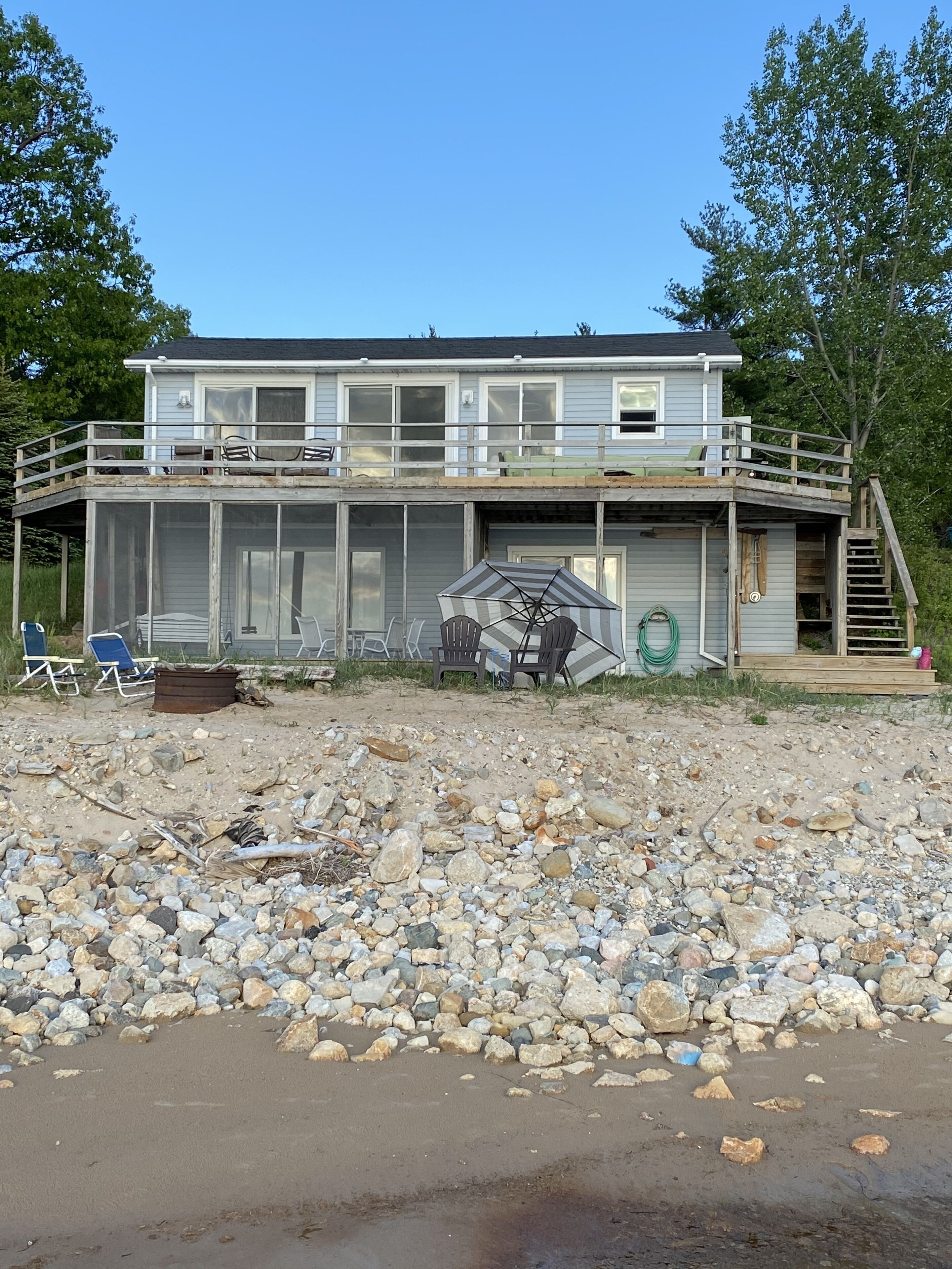 Quaint Lake Michigan Beach Cottage