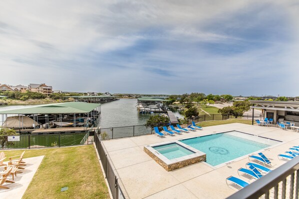 Outdoor pool - New Lakefront Condo  (Graford)