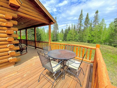40PL Log cabin - AC, in the White Mountains,