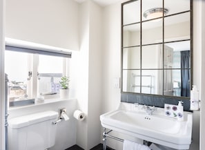 Executive Double Room, Ensuite (Ammonite Room) | Bathroom | Slippers - Lyme 1 Hotel (Lyme Regis)