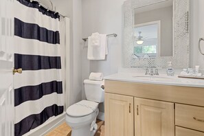 Hair dryer, towels