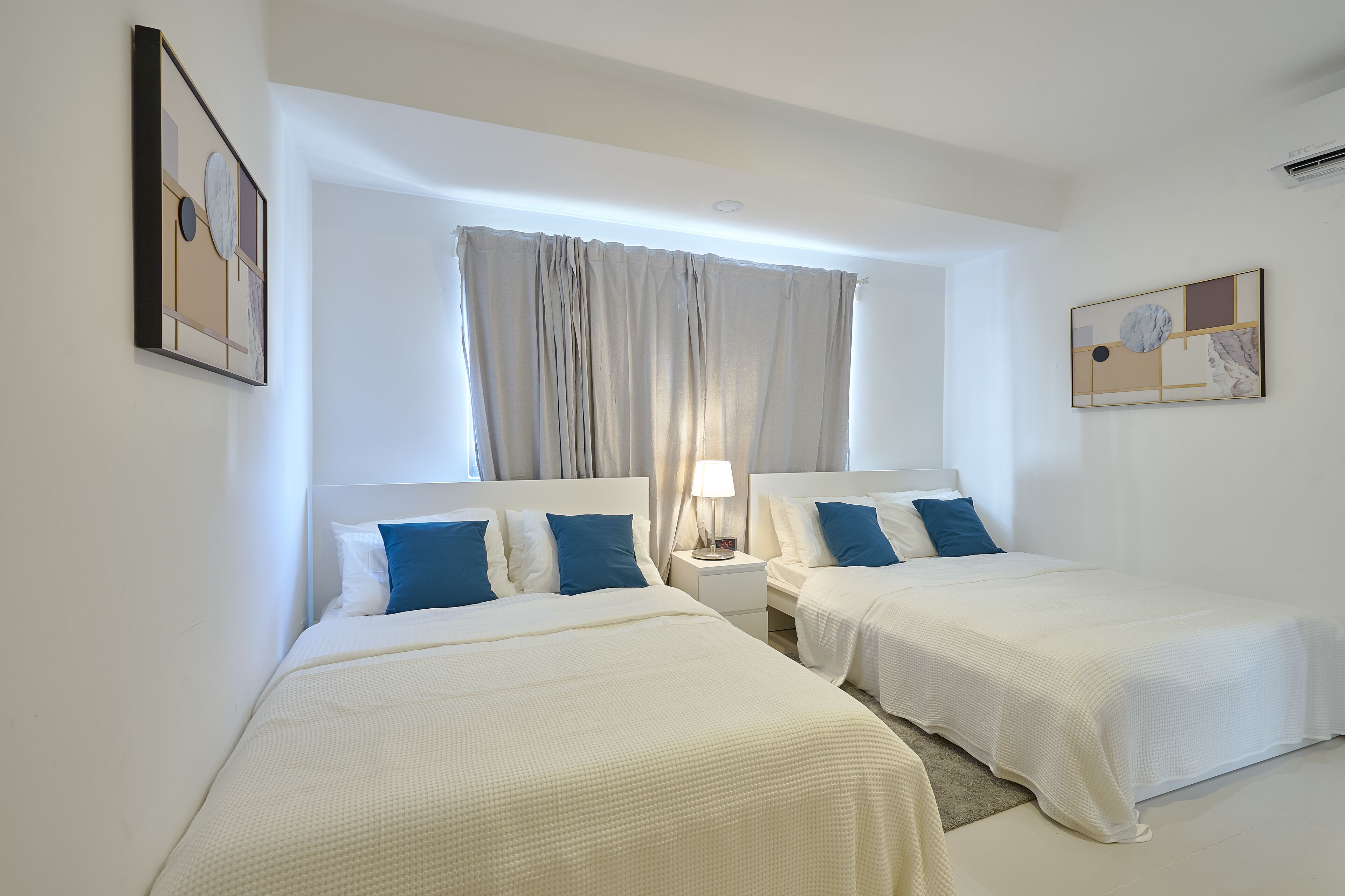 3 habitaciones y caja de seguridad en la habitación 
