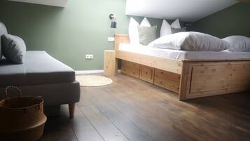 1 Schlafzimmer, Reisekinderbett, kostenloses WLAN, Bettwäsche