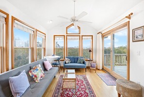 TV, DVD player, stereo