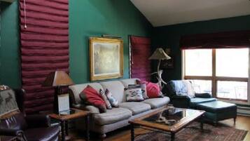 TV, fireplace, DVD player