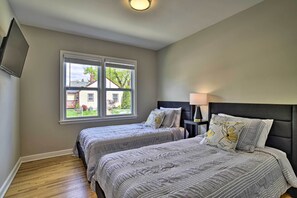 2 chambres, literie hypoallergénique, fer et planche à repasser