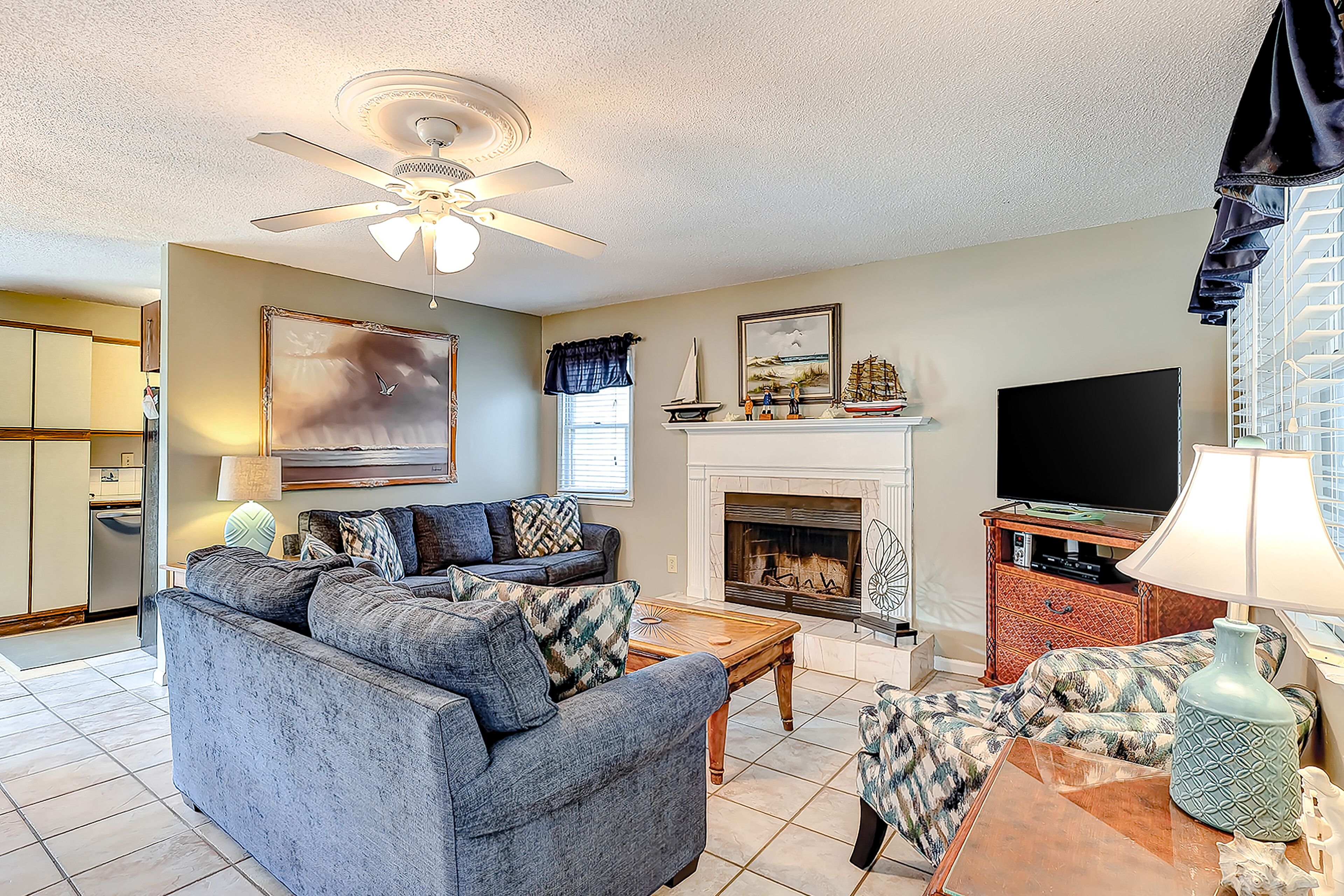 Newly Updated, Dog-Friendly Home w/ Screened Porch & WiFi - Walk to the Beach!