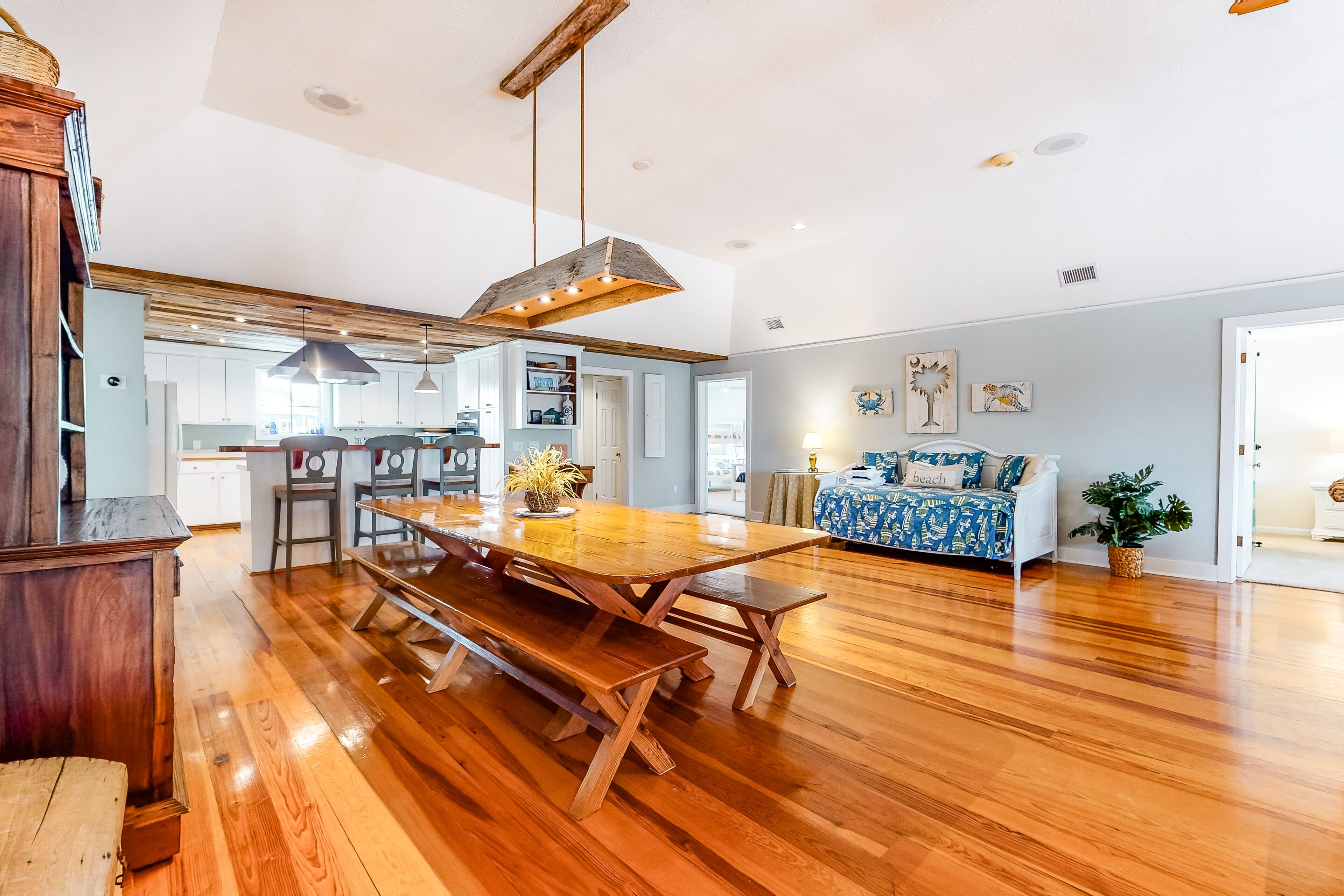 Beach Across the Street! Spacious Home w/ Great Porches, WiFi, Washer/Dryer!