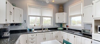 Upgraded, Ocean View Home w/ Deck, Screened Porch & WiFi - Steps to the Beach