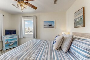 2 dormitorios, tabla de planchar con plancha, Internet y ropa de cama